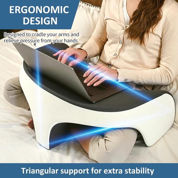 🔥Lap Desk Reading Gaming Pillow with Memory Foam Comfort Bed Rest Pillow BNWT🔥 - Picture 3 of 7